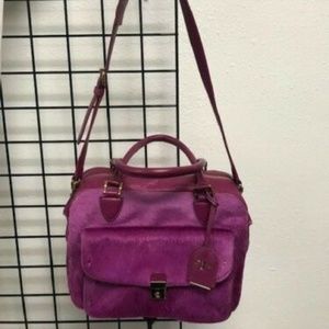 NEW TORY BURCH XL Priscilla CALF HAIR Shoulder Bag